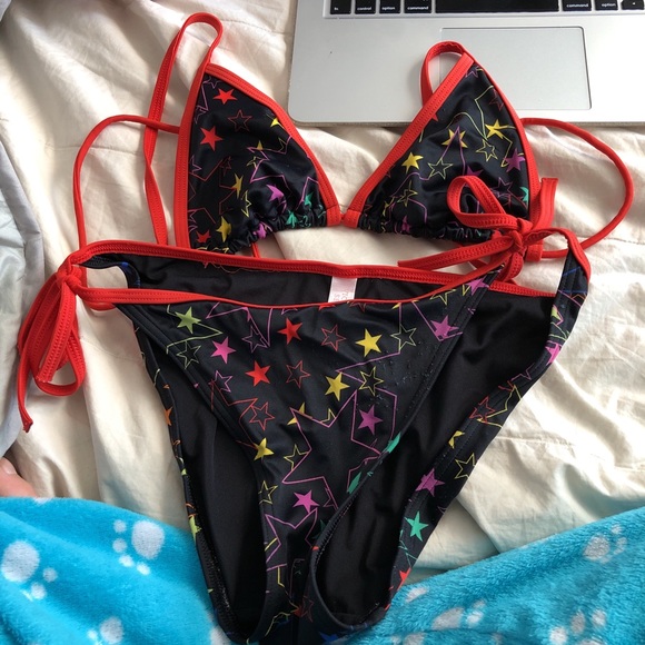 black star bathing suit